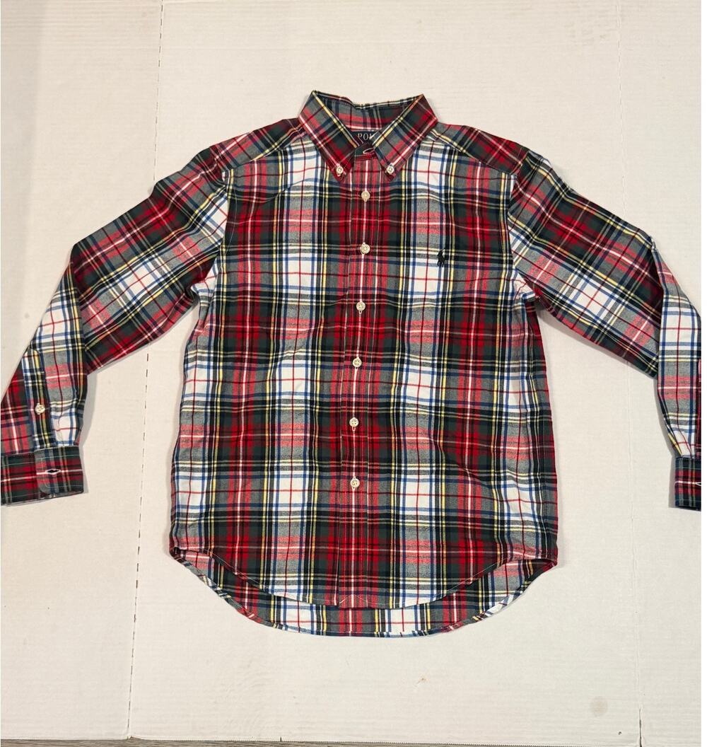 Polo Ralph Lauren Boys Plaid Button-Down Shirt – Size M (10-12) – NWOT
